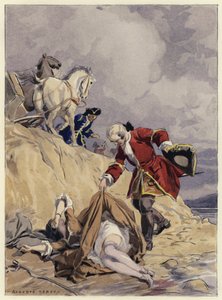 Illustrazione per le memorie di Casanova (litografia a colori) da Jules Marie Auguste Leroux