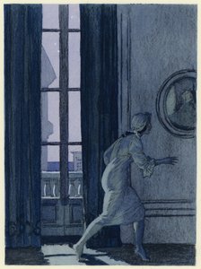 Illustrazione per le memorie di Casanova (litografia a colori) da Jules Marie Auguste Leroux
