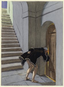Illustrazione per le memorie di Casanova (litografia a colori) da Jules Marie Auguste Leroux