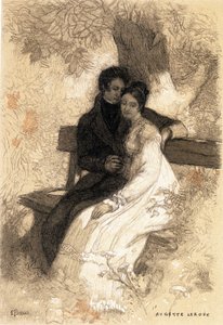 illustrazione per Eugenie Grandet di Auguste Leroux (stampa)