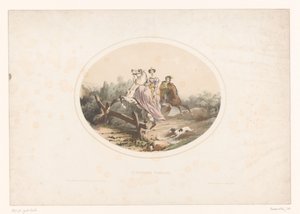 Nobile donna salta con il cavallo sopra una staccionata