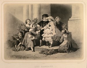 Domenica delle Palme, inciso da J. Champagne da Jules Marie Desandre