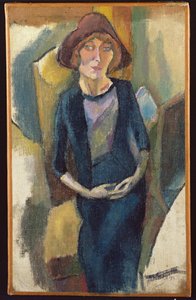 Hermine David in blu, 1916