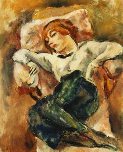 Hermine che Riposa da Jules Pascin