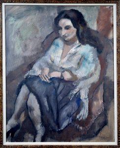 Ritratto di Andrée. Ritratto di una donna seduta da Jules Pascin