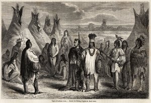 Tipi di indiani Crees del Canada da Jules Pelcoq