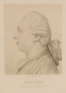Ritratto di François-André Danican Philidor 1726-1795 da Jules Porreau