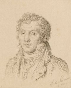 Ritratto del violinista e compositore Louis-Luc Loiseau de Persuis 1769-1819, 1849 da Jules Porreau
