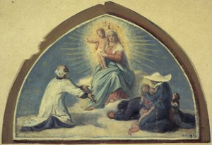 La Vergine presenta il Bambino Gesù a san Vincenzo de