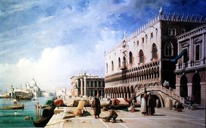 La riva, Venezia da Jules Romain Joyant