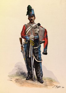 Ritratto di un Brigadiere Ussaro da Jules Rouffet