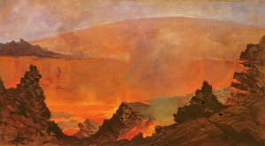 Vulcano alle Hawaii, 1888 da Jules Tavernier