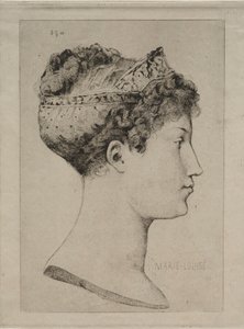 Maria Luisa di Profilo da Jules de Goncourt
