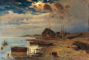 Umore serale sulla costa del Mar Baltico, 1907 da Juli Julievich Klever
