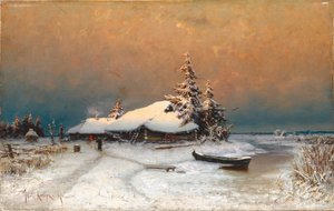 Tramonto invernale, 1887 da Juli Julievich Klever