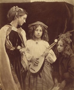 Gruppo di menestrelli, 1867 (foto) da Julia Margaret Cameron
