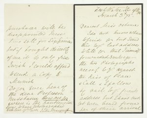 Lettera autografa da Julia Margaret Cameron
