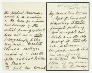 Lettera autografa da Julia Margaret Cameron