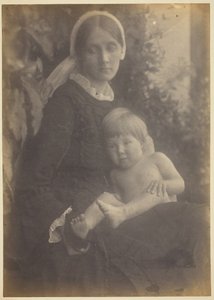 Mrs. Herbert Duckworth con Gerald Duckworth, 1872 da Julia Margaret Cameron