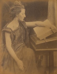 [Donna in Vesti che Legge un Libro], 1870 da Julia Margaret Cameron