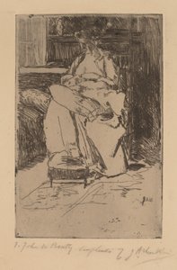 Madre e Bambino da Julian Alden Weir