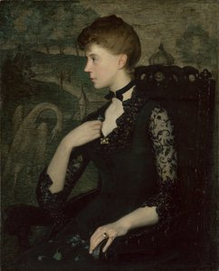 Il vestito di pizzo nero (Ritratto della moglie dell