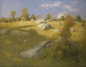 Pascolo in collina, ca. 1905 da Julian Alden Weir