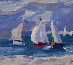 Gare di barche a Poole Harbour da Julian Bailey