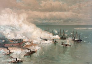 Battaglia di Mobile Bay di Louis Prang (1824-1909) da Julian O. Davidson