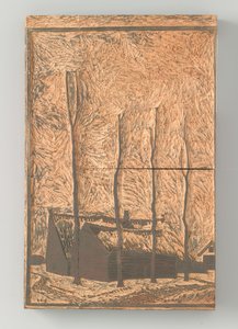 Quattro alberi vicino a case da Julie de Graag (signed by artist)