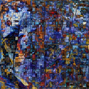 Mosaico in blu