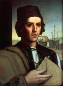 Ritratto ideale di Vicente Yáñez Pinzón – Capitano della caravella La Niña – 1956
