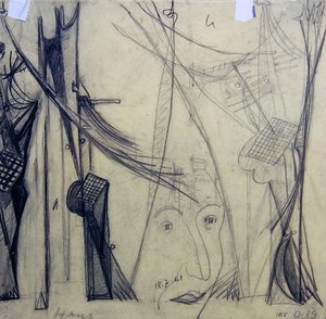 Studio per una testa femminile