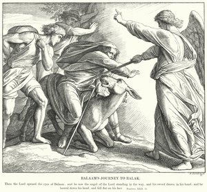 Il Viaggio di Balaam verso Balak da Julius (after) Schnorr von Carolsfeld