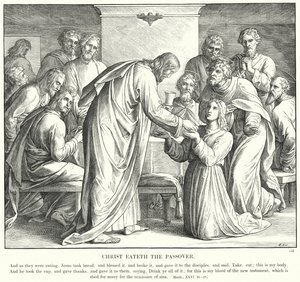 Cristo mangia la Pasqua da Julius (after) Schnorr von Carolsfeld