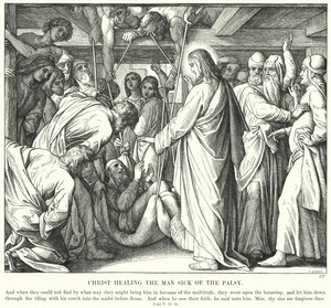 Cristo guarisce il paralitico (incisione)
