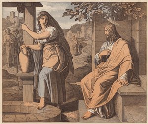 Cristo e la donna di Samaria, San Giovanni, IV da Julius (after) Schnorr von Carolsfeld