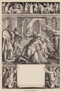Das Nibelungenlied: Morte di Criemhild da Julius (after) Schnorr von Carolsfeld