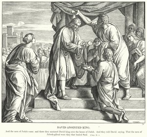 Davide unto re (incisione) da Julius (after) Schnorr von Carolsfeld