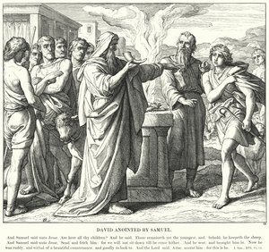 Davide unto da Samuele (incisione) da Julius (after) Schnorr von Carolsfeld