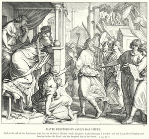 Davide Disprezzato dalla Figlia di Saul da Julius (after) Schnorr von Carolsfeld
