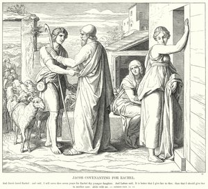Giacobbe Contratta per Rachele da Julius (after) Schnorr von Carolsfeld