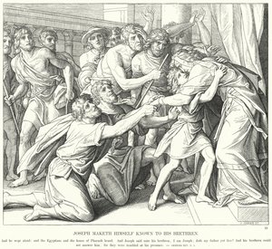 Giuseppe si fa riconoscere dai suoi fratelli (incisione) da Julius (after) Schnorr von Carolsfeld