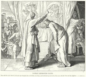 Natan rimprovera Davide (incisione)