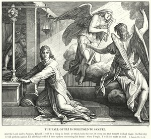 La Caduta di Eli è Predetta a Samuele da Julius (after) Schnorr von Carolsfeld