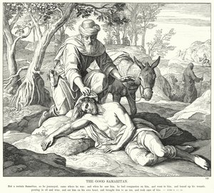 Il Buon Samaritano da Julius (after) Schnorr von Carolsfeld