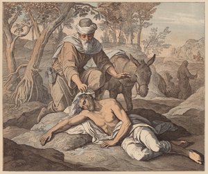 Il Buon Samaritano, San Luca, X, 33, 34 da Julius (after) Schnorr von Carolsfeld