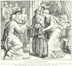 La Nascita di Giovanni Battista da Julius (after) Schnorr von Carolsfeld