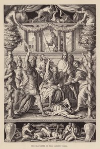 Il massacro nella sala del banchetto (incisione)