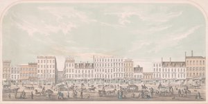 Broadway, New York da Canal a Grand Street, lato ovest, 1856 da Julius Bien